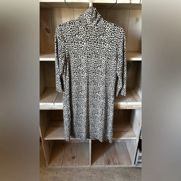 Made In Italy Animal Print Midi Dress Tunic - Picture 6 of 12